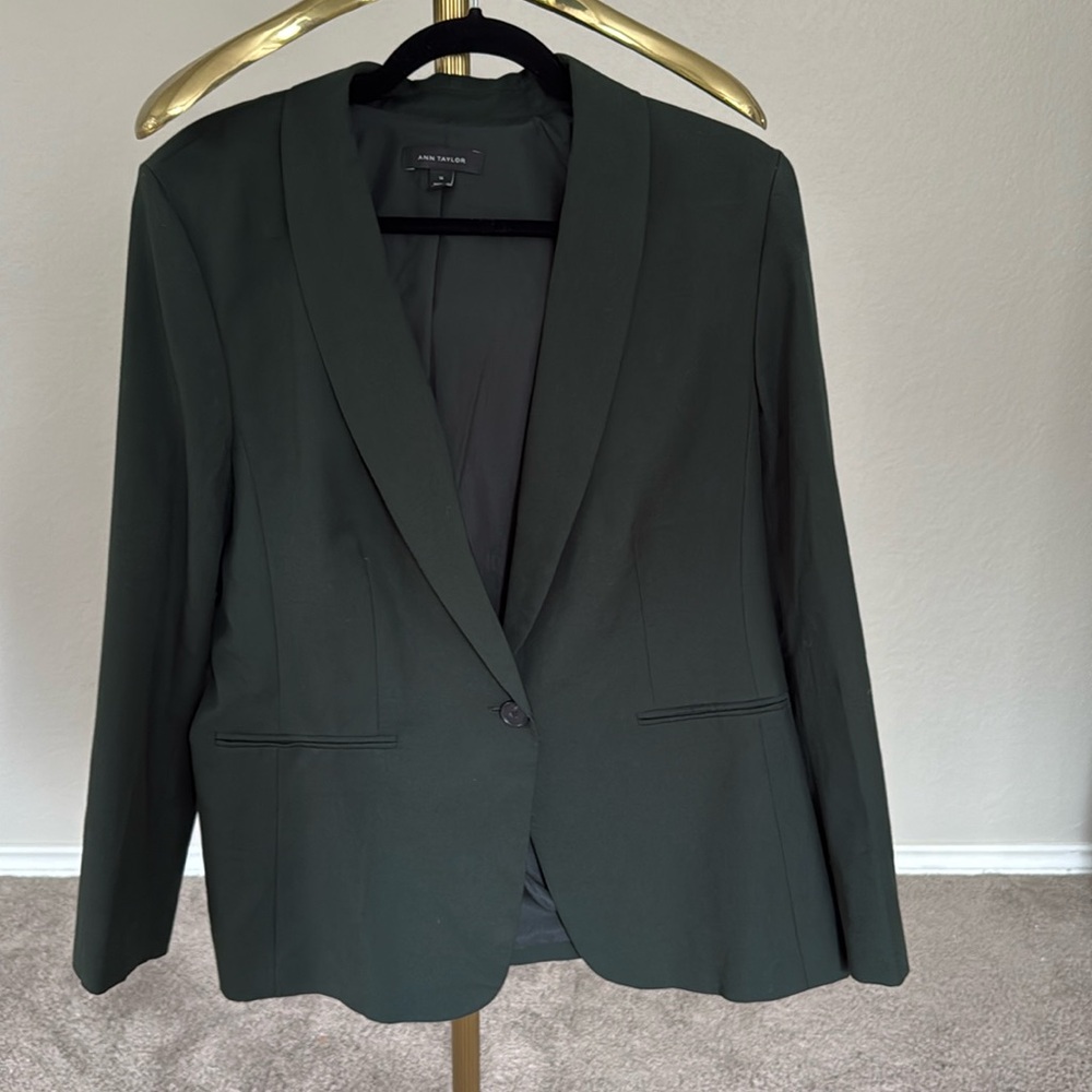 Dark green Ann Taylor Suit Jacket/Blazer